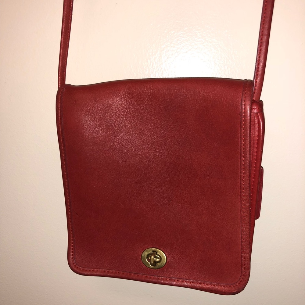 Red Vintage Coach Purse